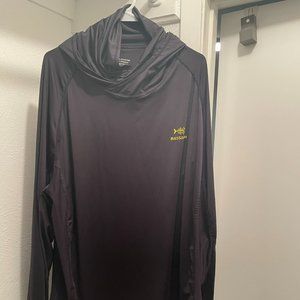 BASSDASH UPF50+ Men’s Long Sleeve Fishing Shirt with Mask Neck Gaiter Hoodie XXL
